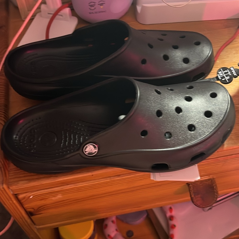 Crocs Black Clogs NWT